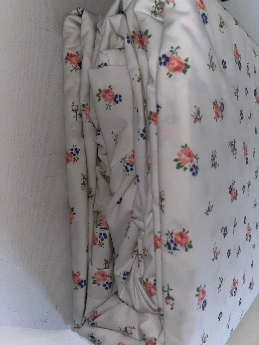 Ralph Lauren Sheet Set Queen White blue pink Floral Cotton Nalinda Print New